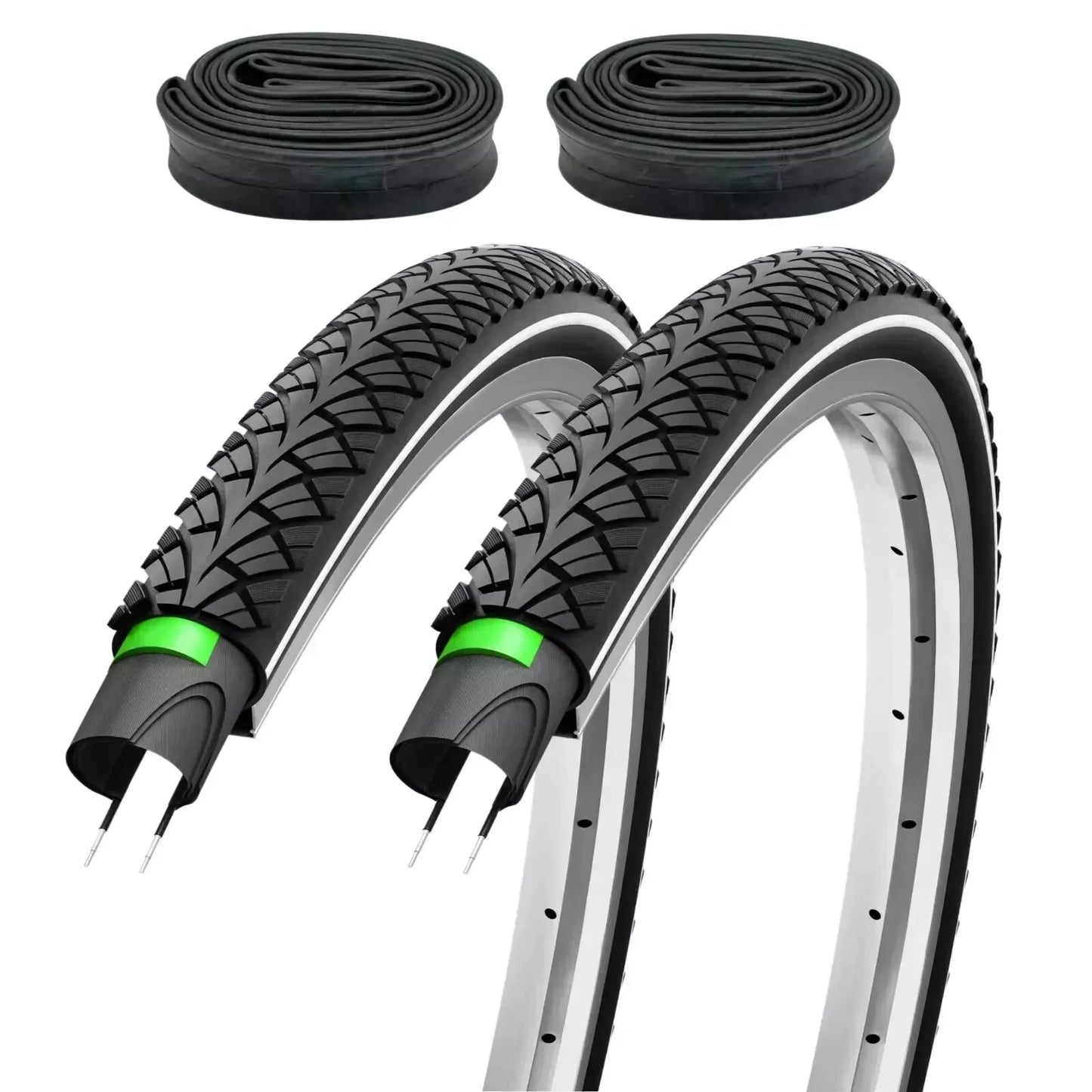 2xFahrradreifen SET 28 Zoll F24Tyre G5001 Reflex 3 mm Pannenschutz inkl. 2x Schlauch - FahrradReifenExpress.de