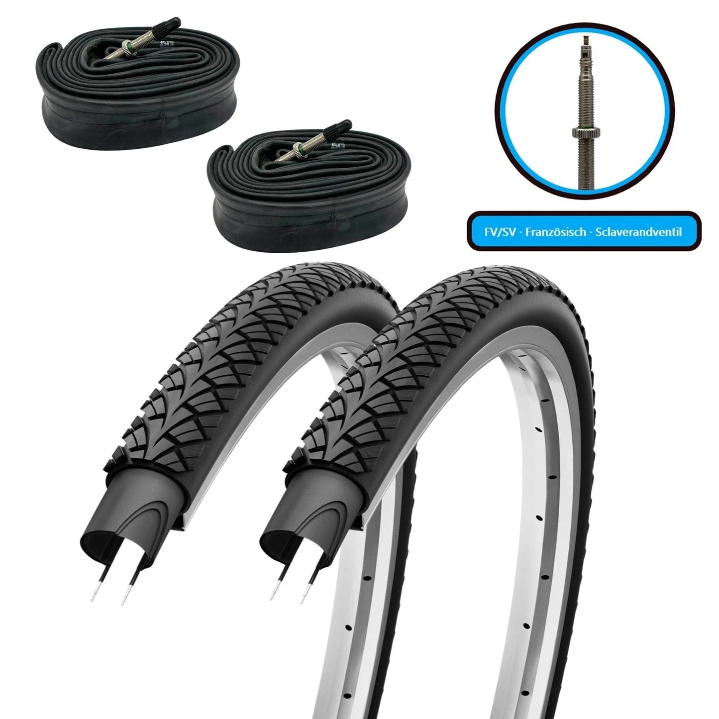 2xFahrradreifen SET 12 - 28 Zoll F24Tyre G5001 inkl. 2x Schlauch - FahrradReifenExpress.de