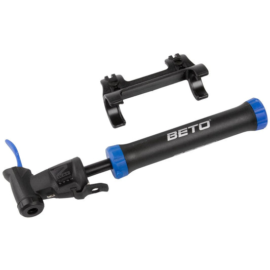 BETO Double Shot Minipumpe AV/DV/FV inkl. Ballnadel und Luftmatratzenadapter - FahrradReifenExpress.de