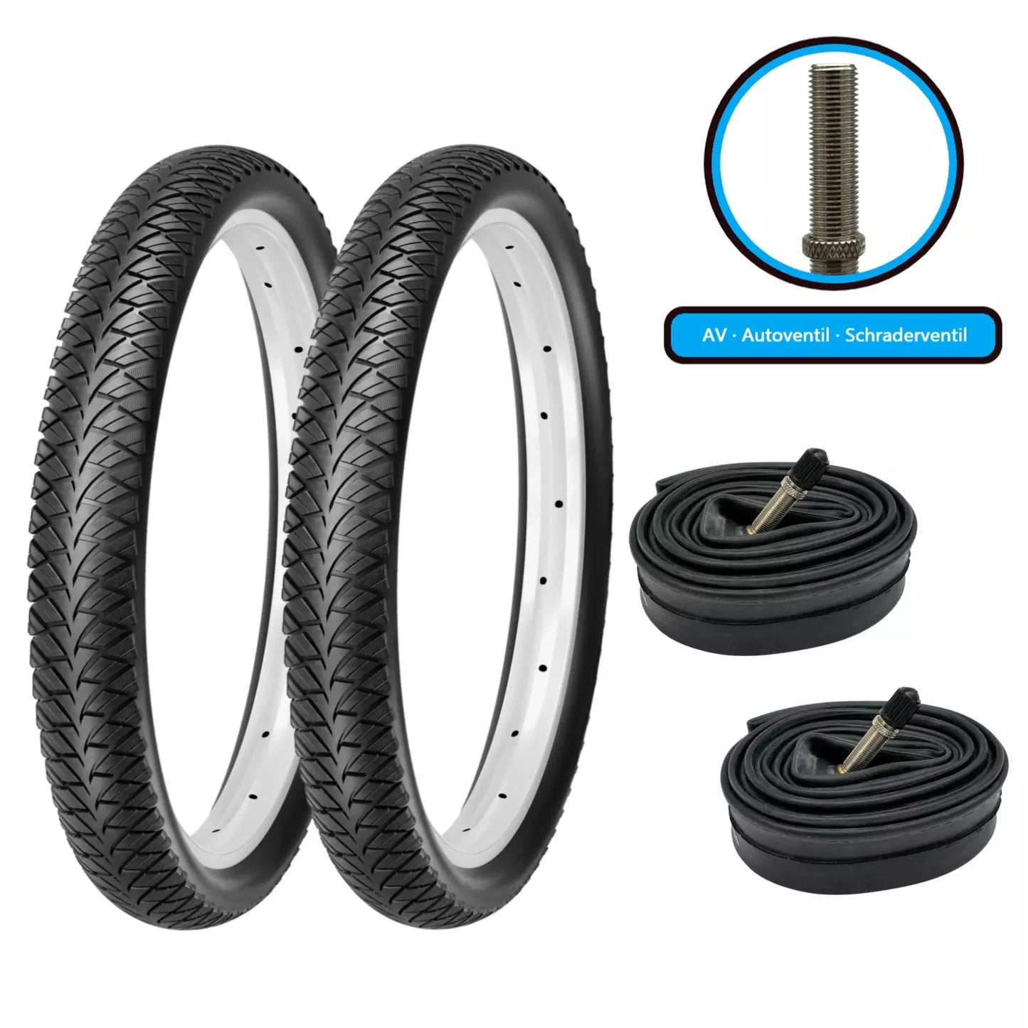 2xFahrradreifen SET 12 - 28 Zoll F24Tyre G5001 inkl. 2x Schlauch - FahrradReifenExpress.de