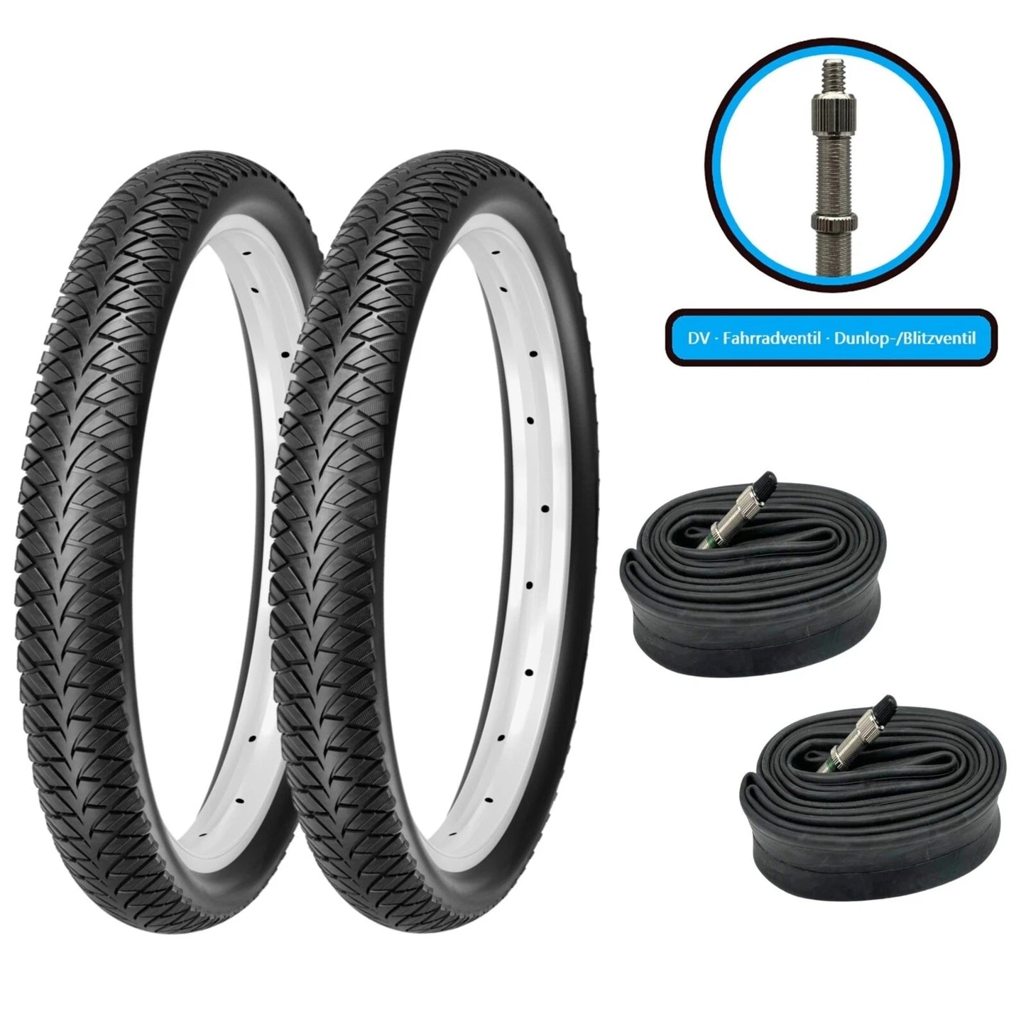 2xFahrradreifen SET 12 - 28 Zoll F24Tyre G5001 inkl. 2x Schlauch - FahrradReifenExpress.de