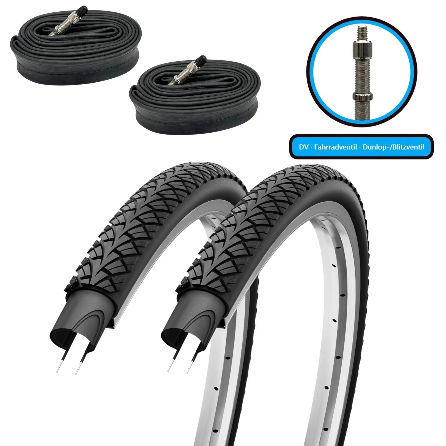 2xFahrradreifen SET 12 - 28 Zoll F24Tyre G5001 inkl. 2x Schlauch - FahrradReifenExpress.de