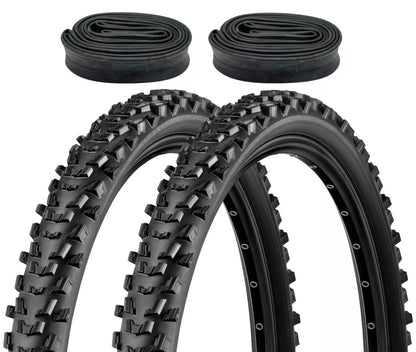 2xFahrradreifen SET 24-26 Zoll F24Tyre P1014 inkl. 2xSchlauch