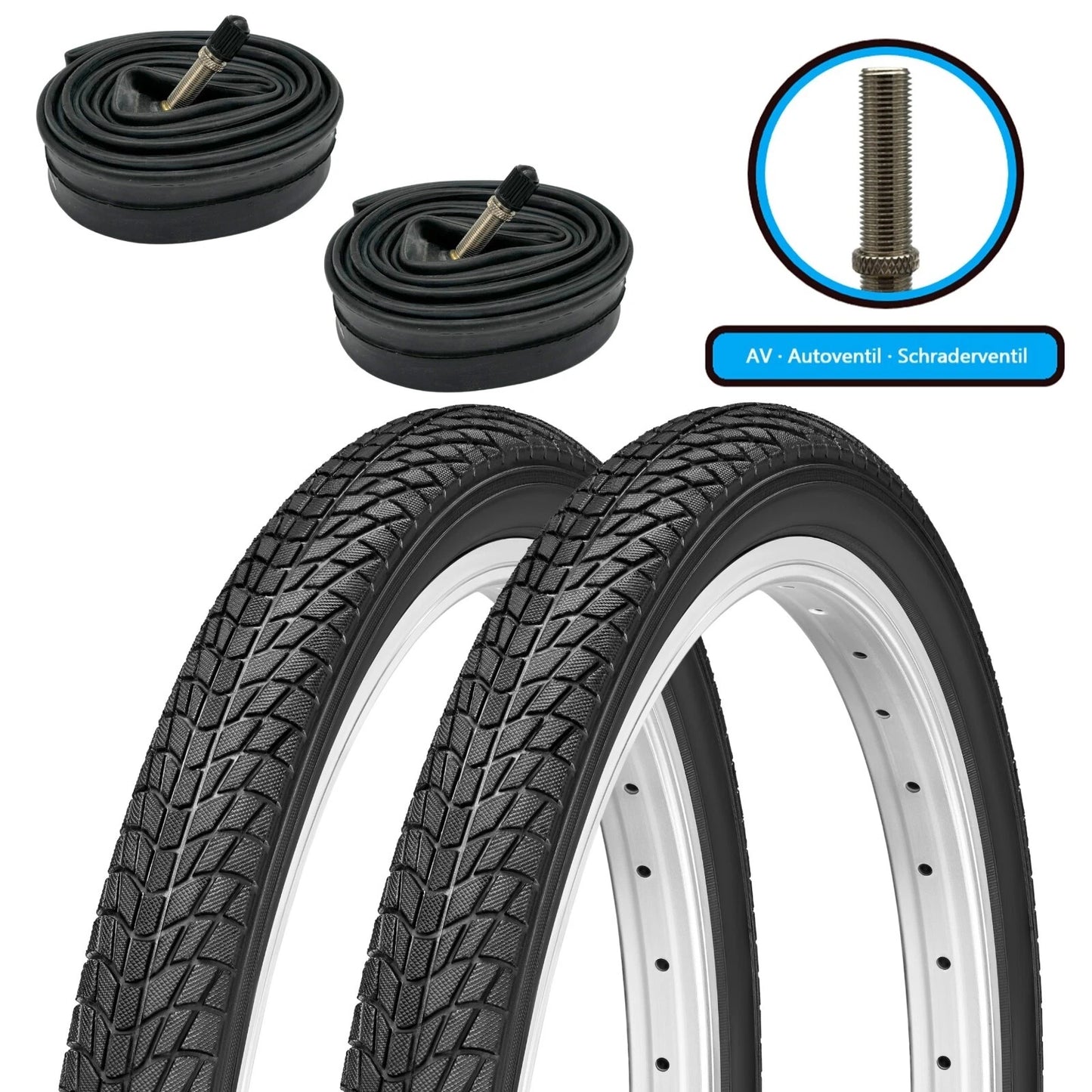 2xFahrradreifen SET 16 - 20 Zoll F24Tyre P1023 inkl. 2x Schlauch - FahrradReifenExpress.de