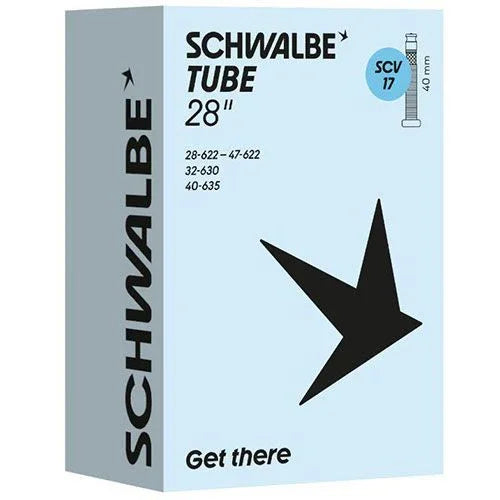 28 Zoll Schwalbe Nr. 17 SCV Fahrradschlauch CLIKVALVE 28x1,10 bis 28x1,75 Zoll 40 mm - FahrradReifenExpress.de